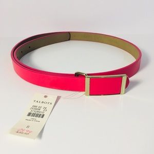 Talbots Pink Leather Belt